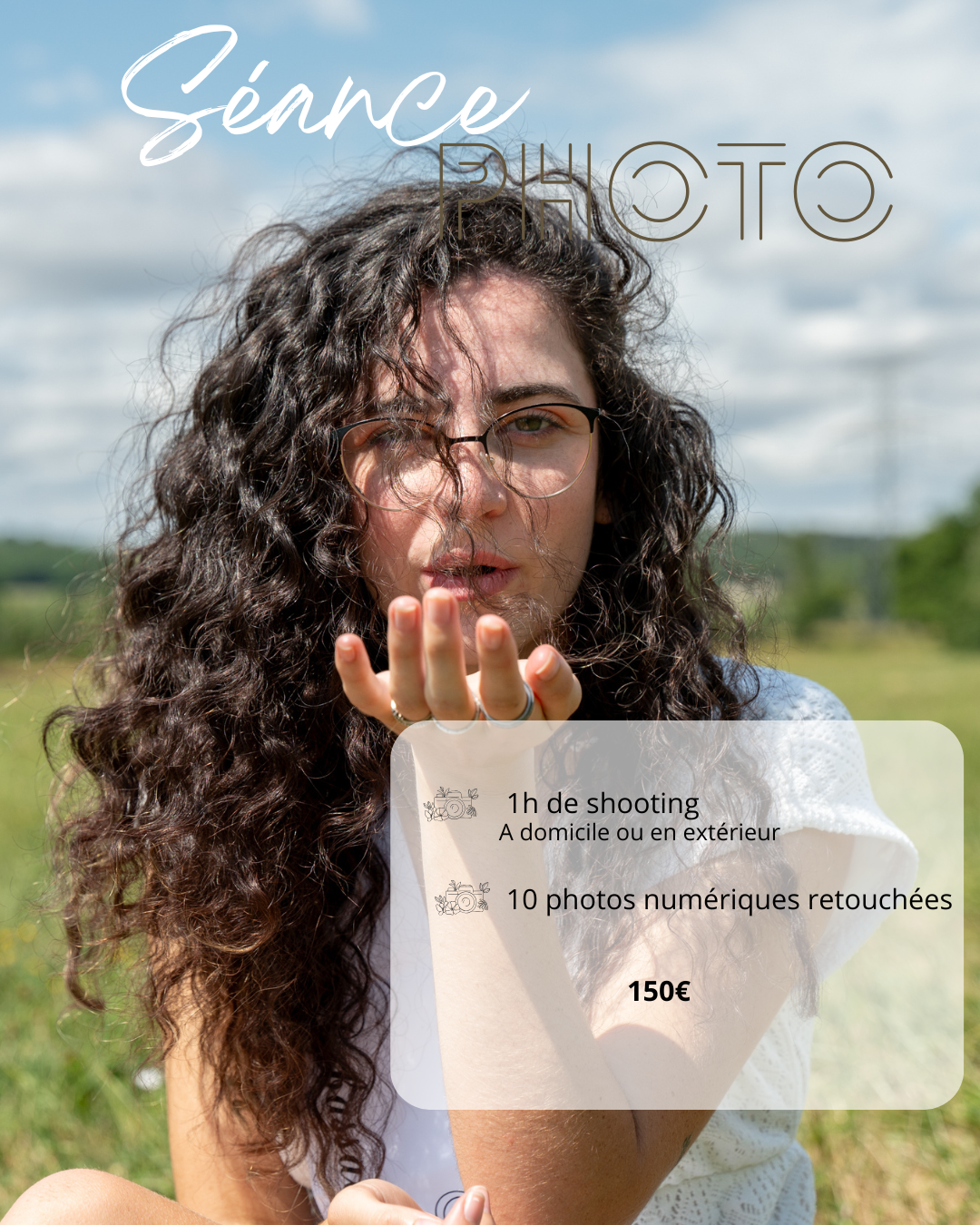 Formule pour une séance photo professionnelle pour 1 heure de shooting et 10 photos numériques retouchées à Toulon